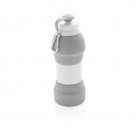 Foldable silicon sports bottle, grey