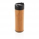 Bogota vacuum bamboo coffee mug, brown