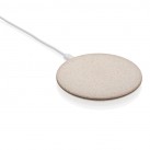 Wheat Straw 5W Wireless Charger, brown