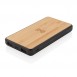 Bamboo 8000 mAh Wireless Charging Fashion Powerbank, black