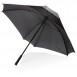 27" manual XL logo space square umbrella, black