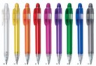 Kuličkové pero Polo - transparentní barvy s průhlednými doplňky