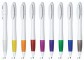 Kuličkové pero Soft - bílé tělo, barevná rukojeť