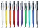 Kuličkové pero Pixel - barevné tělo se stříbrnými doplňky