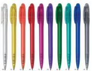 Kuličkové pero Bay - transparentní barvy